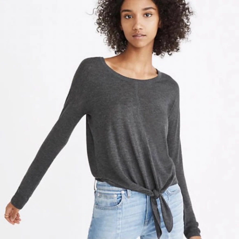 Madewell Modern Tie-Front Sweater